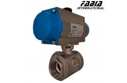 China Pneumatic Three-Way Ball Valve With Wedge Sealing supplier