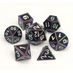 Hand Polished Black RPG Dice Set Durable For Shadowrun And Pathfinder for sale