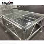 Acrylic Wedding Decor Event Transparent Swimming Pool Stage Glass Platform for sale