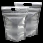 Transparent Frosted See Through Pouches Moisture Proof Self Seal Zipper 3 Side Sealed Bag for sale