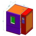 1000x1000x1000mm IPX9K Water Spray Test Chamber 100-150mm