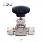 3mm 6mm 8mm Stainless Steel Globe Valve , 2 Way Needle Valve OD Connected for sale