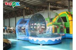 China 11.5FT Christmas Decoration Inflatable Snow Globe Transparent Bubble Tent supplier