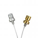 Gold Perfume Pump Sprayer Nozzle Replacement 15 400 Aluminum 0.09ML With ferrule for sale