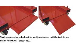 China 800 Lbs Capacity Gas Cylinder Caddy With Hinged Divider Bar / Steel Ramp supplier