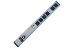 China Aluminum Alloy Adjustable Timer Power Outlet PDU Power Bar With Six Way supplier