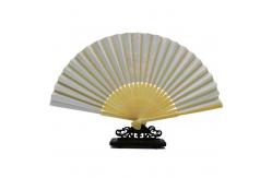 China Plastic Custom Hand Fan Printed Folding Bamboo Paper Hand Fan supplier