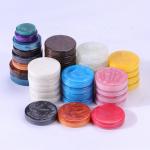 Resin Custom Backgammon Set 30 Pieces Marble Backgammon Chips for sale