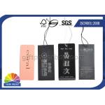 Logo Luxurious swing tag printing Eyelet custom hang tags for clothing / Apparel Belt for sale