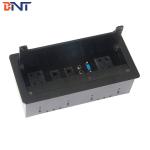 silver tabletop flip cover brush multimedia connectivity box