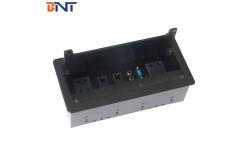 China silver tabletop flip cover brush multimedia connectivity box supplier