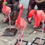 CE Customise Fiberglass Animal Statues Flamingo for sale