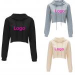 Crop Top Anti Pilling Oversized Off The Shoulder Sweatshirt for sale