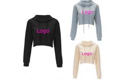 China Crop Top Anti Pilling Oversized Off The Shoulder Sweatshirt supplier