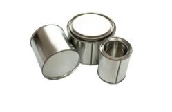China ISO Round Metal Container With Lid 0.21mm 4 Litre Empty Paint Tins supplier