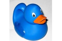 China Educational Bath Toys Baby Blue Rubber Ducks Floating 8.3cm Length 40 Gram supplier