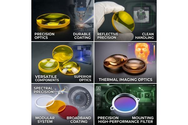 AR Coated Germanium IR Lens 3-5um MWIR High Transmission 25.4mm Optics