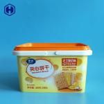 3.2L Two Handle IML Tubs Stackable Buckets With Lid Inside Wide 110MM for sale