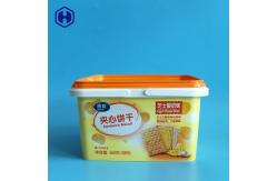China 3.2L Two Handle IML Tubs Stackable Buckets With Lid Inside Wide 110MM supplier