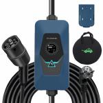 Type 2 Screen Display 32A Portable AC EV Charger With CE Certificate for sale