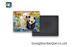 China Lovely Panda Photo Lenticular Magnet Souvenir Customized Size SGS Certificated supplier