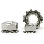 201 SS Lock Nuts M5 External Tooth Washer Lock Nut Gr5 ODM For lamps for sale