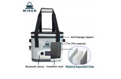 China Popular Customisable Beeping 14L Soft Cooler Bag With Bluetooth Audio. supplier