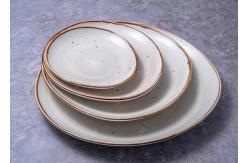 China 24pcs Color Reactive Glaze Ceramic Dinnerware Set supplier