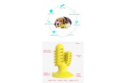 China Cactus Shape Interactive Pet Toys Molar Teeth Dog Dental Chew Toy TPR 125g supplier