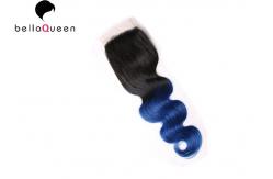 China 4x4 Body Wave Human Hair Lace Closure With Good Looking And Soft Feeling supplier