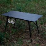 Outdoor Camping Foldable Square Table Three Piece Aluminum Plate Tactical Table for sale