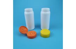 China White 80g 100g 150g Plastic Loose Powder Jar With Flip Cap supplier