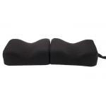 Black Leg Foot Support Memory Foam Knee Pillow With Plush Cover For Leg Relief for sale
