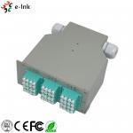 LC/PC SM Quad Adapters Fiber Optic Switch , Network Patch Panel Splice Distributor for sale