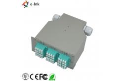 China LC/PC SM Quad Adapters Fiber Optic Switch , Network Patch Panel Splice Distributor supplier