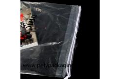 China 35x40cm 0.06mm Transparent LDPE Drawstring Storage Bag supplier