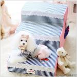  				Sailor Stripes Cute Lace Dog Play Stairs Pet Sponge Cushion 	         for sale