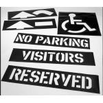 Custom Printed Wheelchair Stencil PVC Stencil Black Handicap Paint Stencils