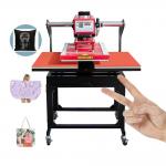 Pneumatic 40x60cm Sublimation Heat Press Transfer Machine Double Station For T Shirt for sale