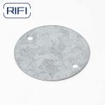 Galvanized Finish Round Metal Electrical Box Cover For BS4568 Junction Boxes