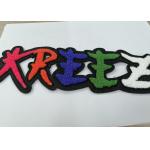 Towel Heat melting Embroidered Sew On Labels Garment Washable Patches