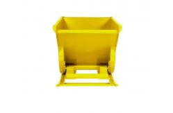 China 4000Lbs Self Dumping Steel Hopper Forklift Attachment Forklift Dump Cart supplier