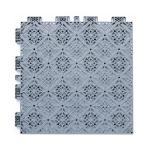 Soundproof Gray Interlocking Sports Tiles PP Interlocking Flooring for sale