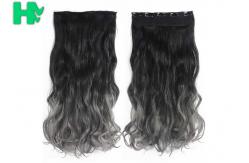 China Ombre Synthetic Hair Extensions , Synthetic One Piece Hair Extensions supplier
