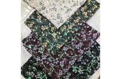 China Floral Chiffon Embroidered Print Sequin Fabric Polyester Glitter supplier