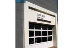 China Sectional Overhead Organic Tempered Glass Sliding Garage Door supplier
