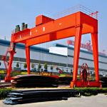 10Ton Double Girder Electric Traveling Gantry Crane With Electromagnetic Plate for sale
