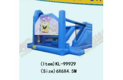 China Spongebob Park Bouncy House With Inflatable Slide For Rentals supplier