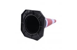 China Rubber Road Work Cones 50cm PE Traffic Safety Cone Warning Sign supplier