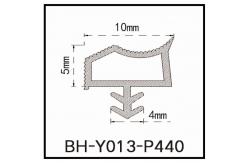 China Modified PVC Sealing Commercial Door Weather Stripping With Line 10*5mm supplier